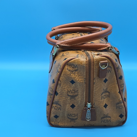 MCM Brown Monogram Handbag - Picture 4 of 14